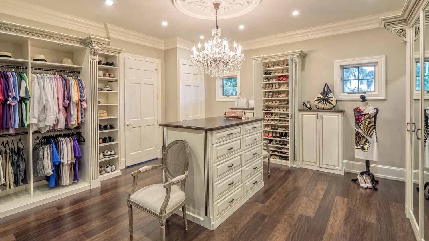 custom walk in closet