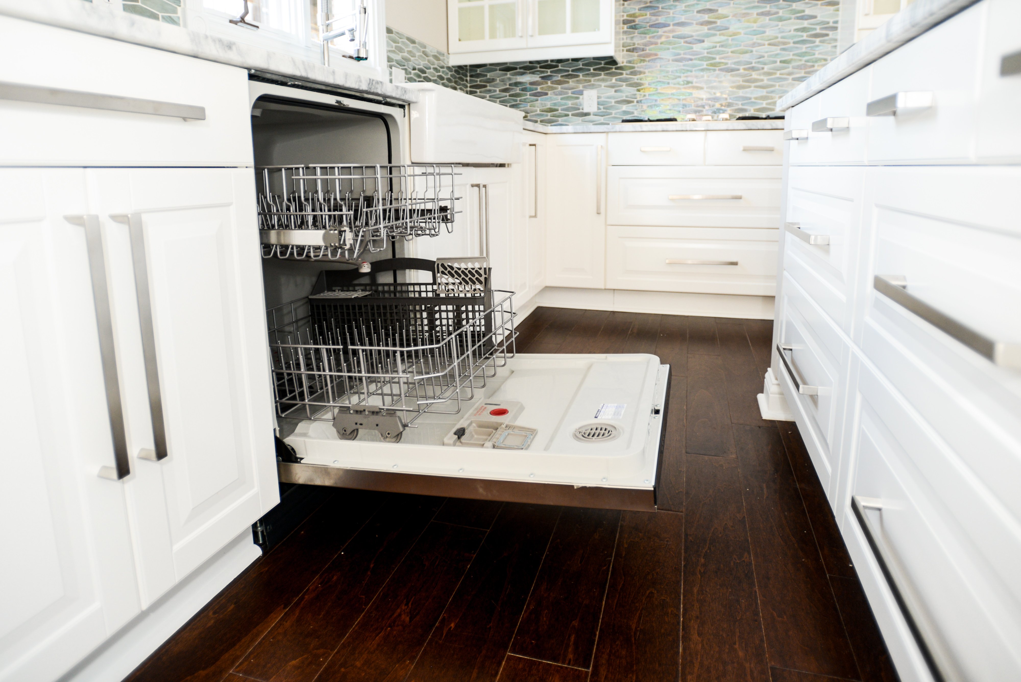 open dishwasher