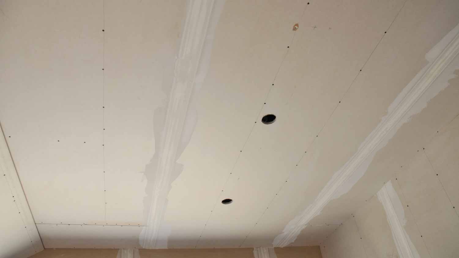 Drywall ceiling and walls