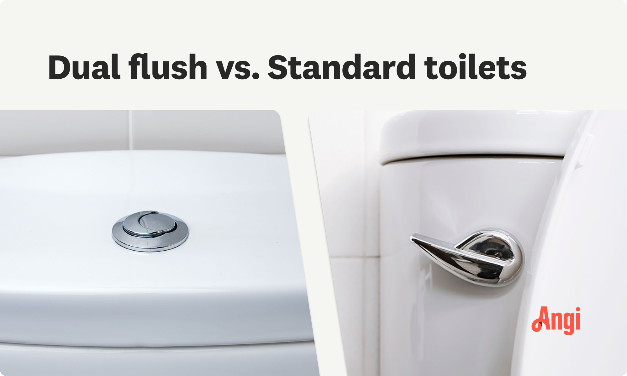 Dual flush versus standard toilets comparison