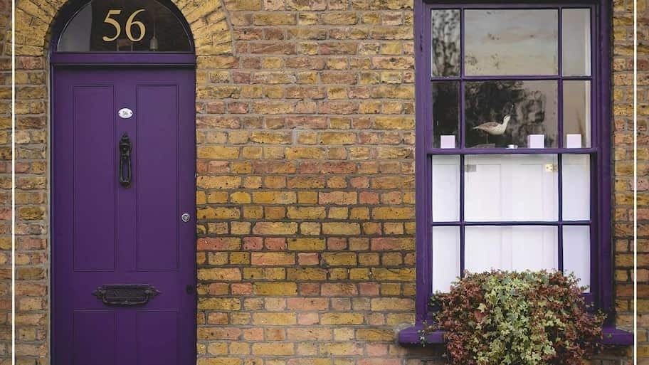 eggplant color front door