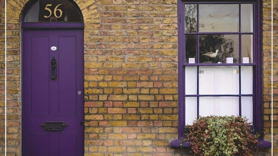 eggplant color front door 