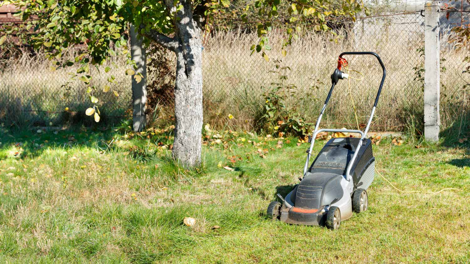 An electric lawn mower