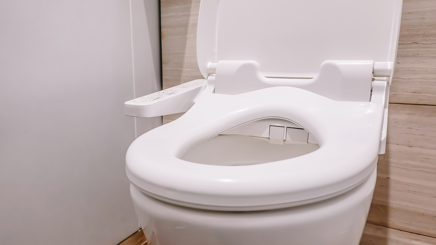 A electric white toilet