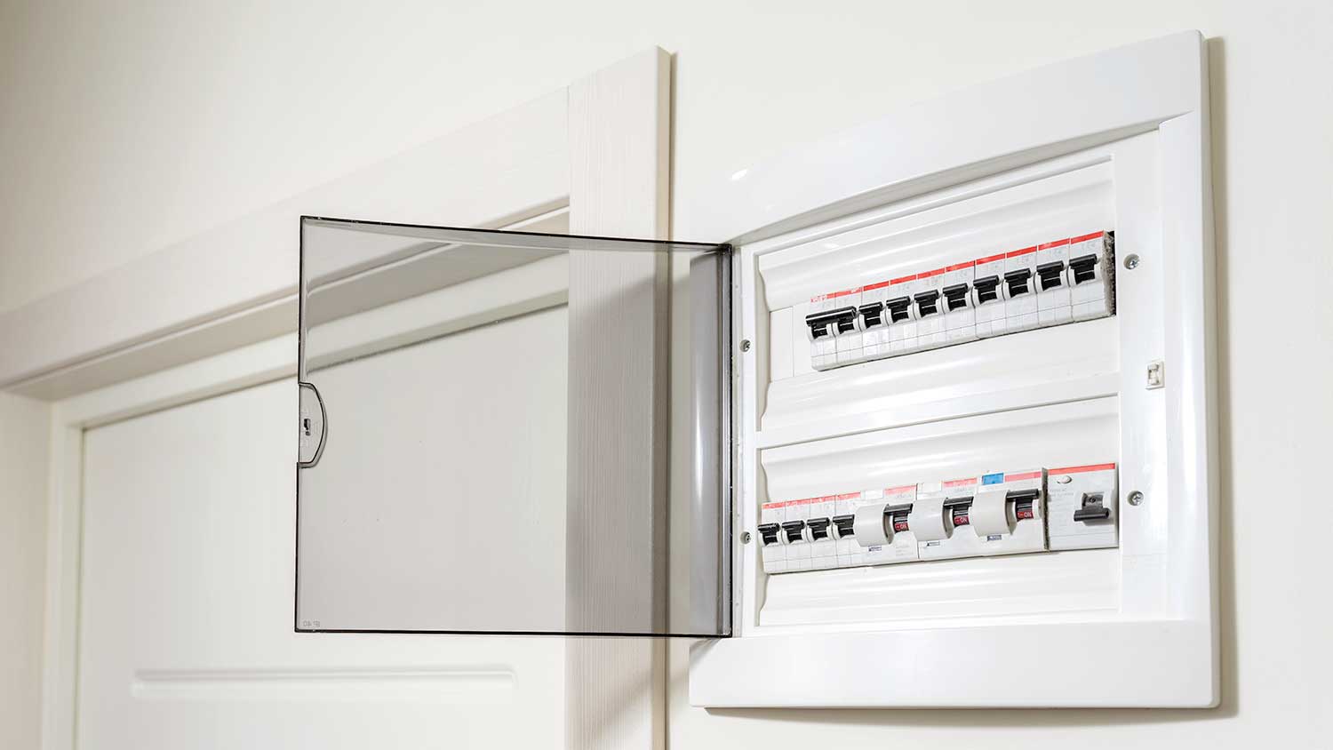 Electrical subpanel installed in an apartment