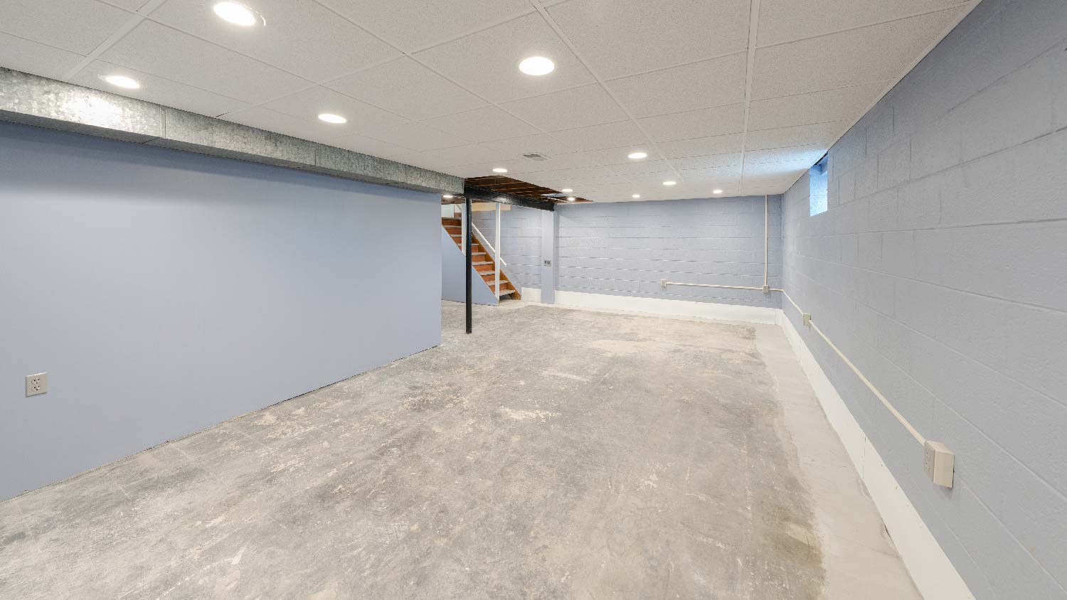 An empty basement