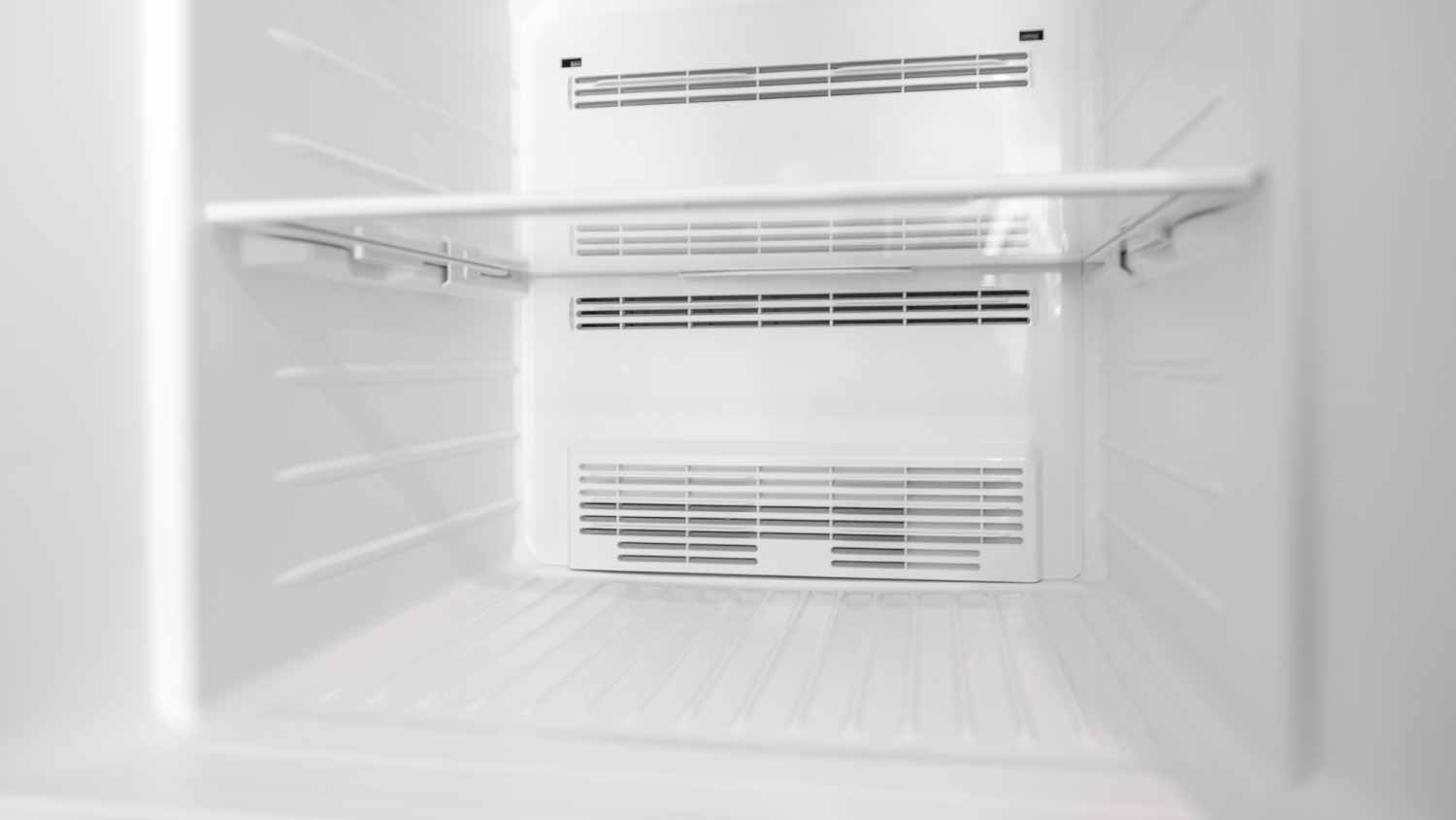 An empty fridge freezer