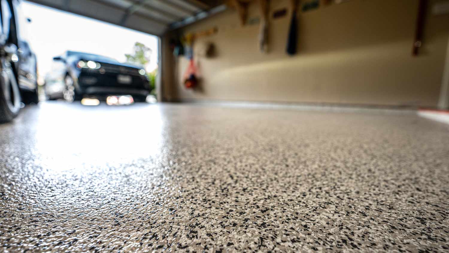 close up garage floor