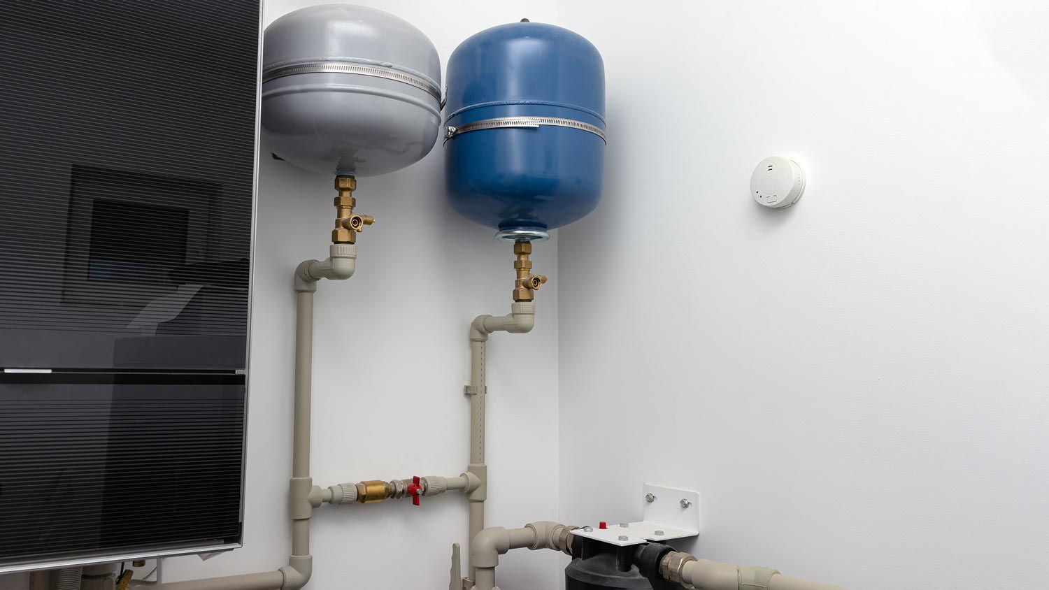 group of expansion tanks in boiler 