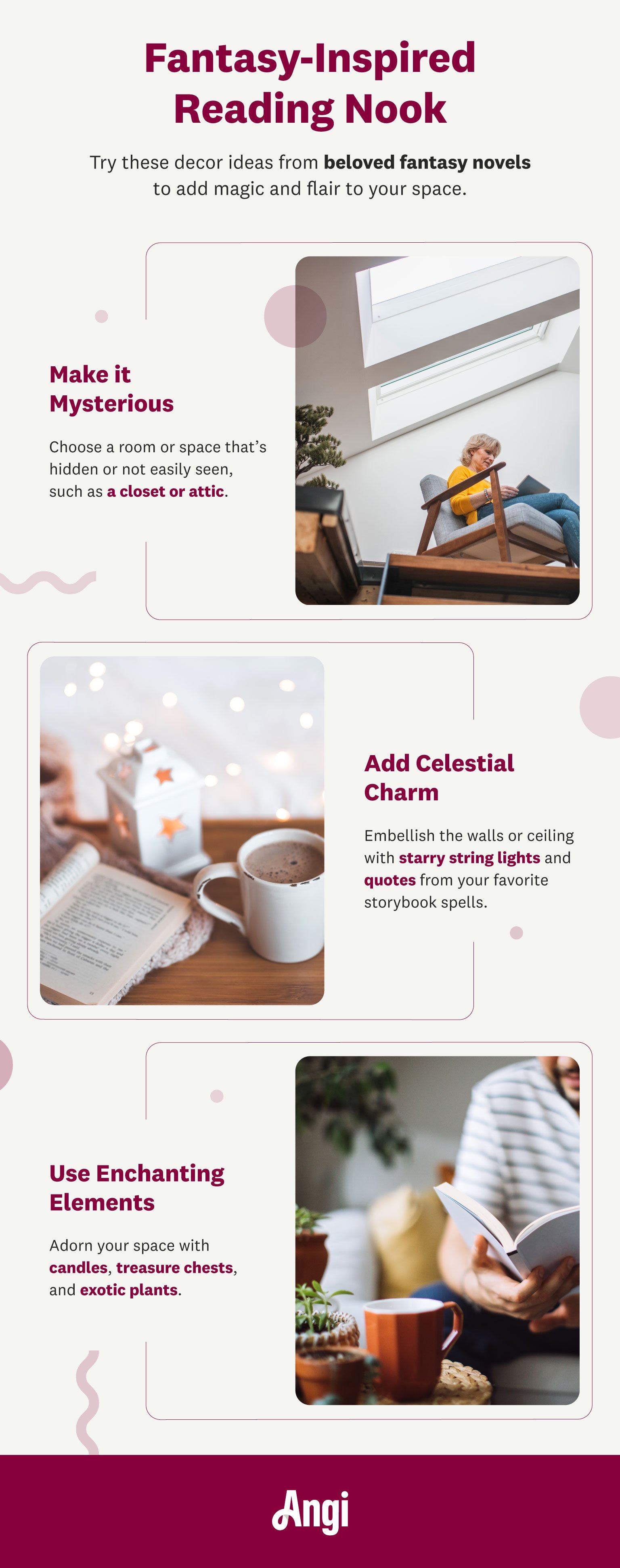 Fantasy-inspired moodboard infographic