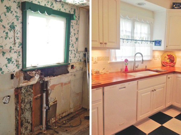 kitchen remodel before and after