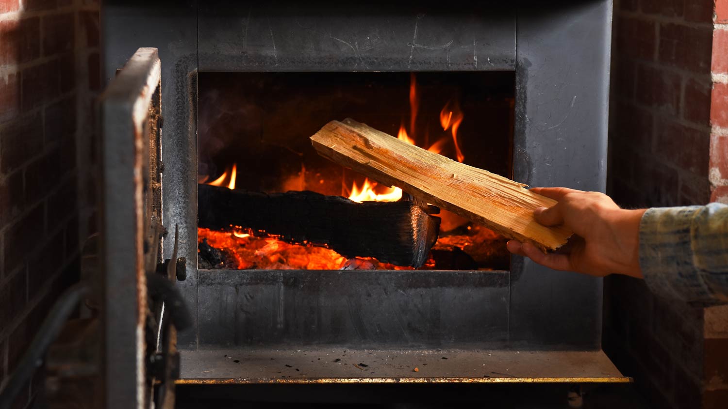 firebox from wood stove