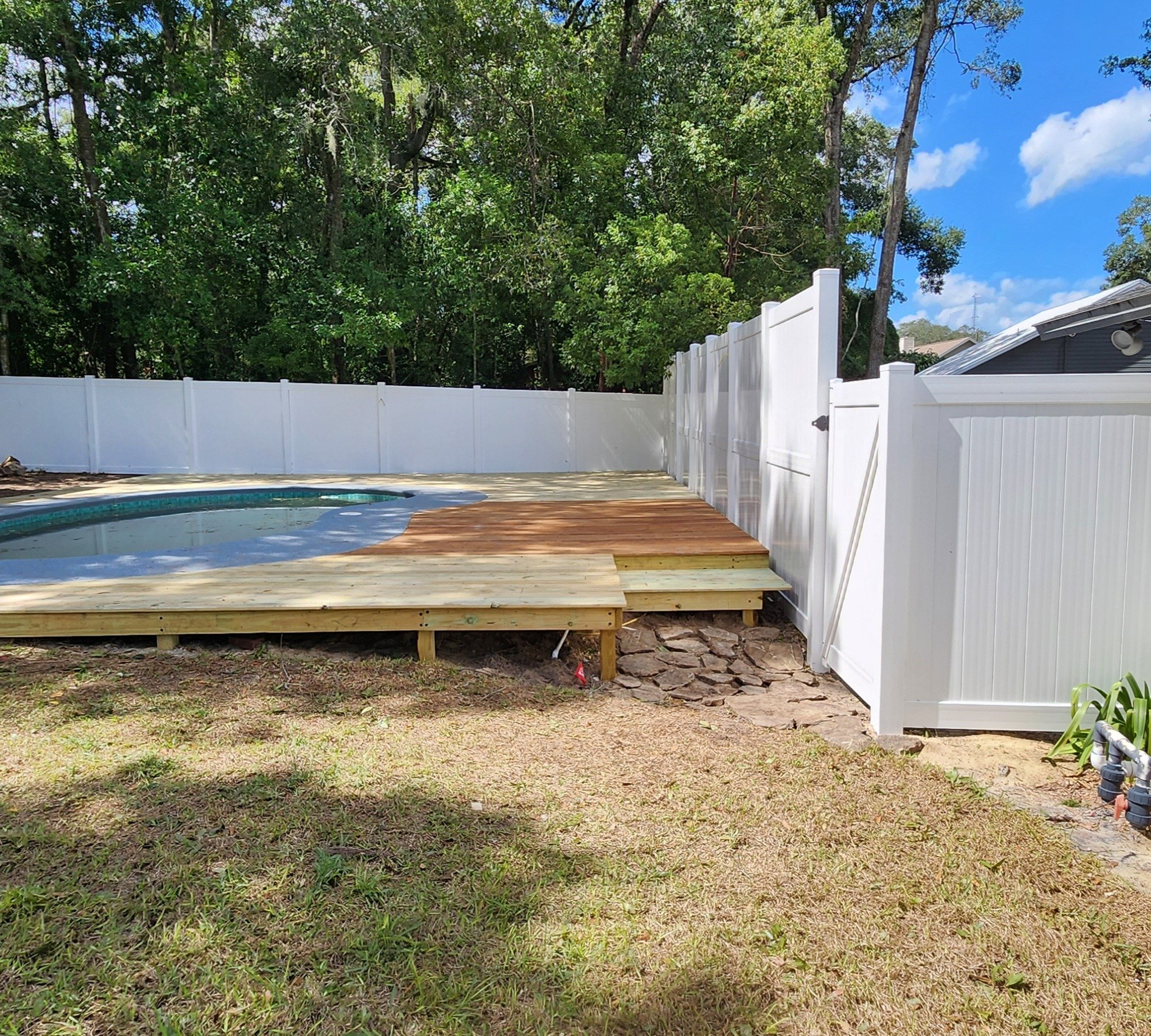 New pool deck and fence 