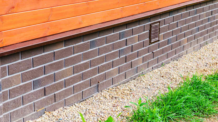 foundation of brick house