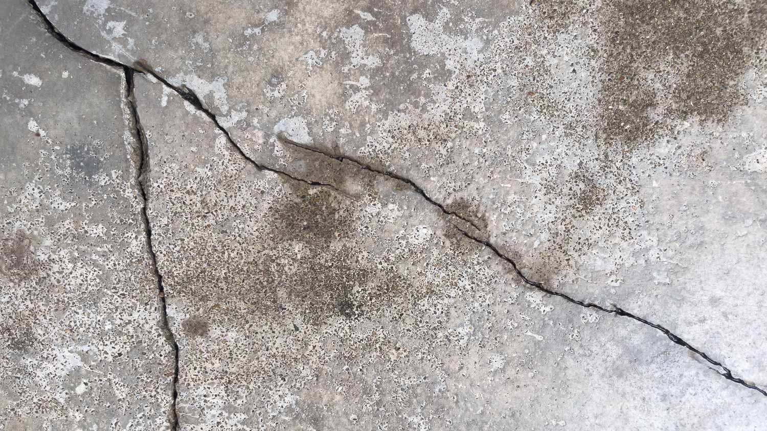 Cracks in concrete foundation