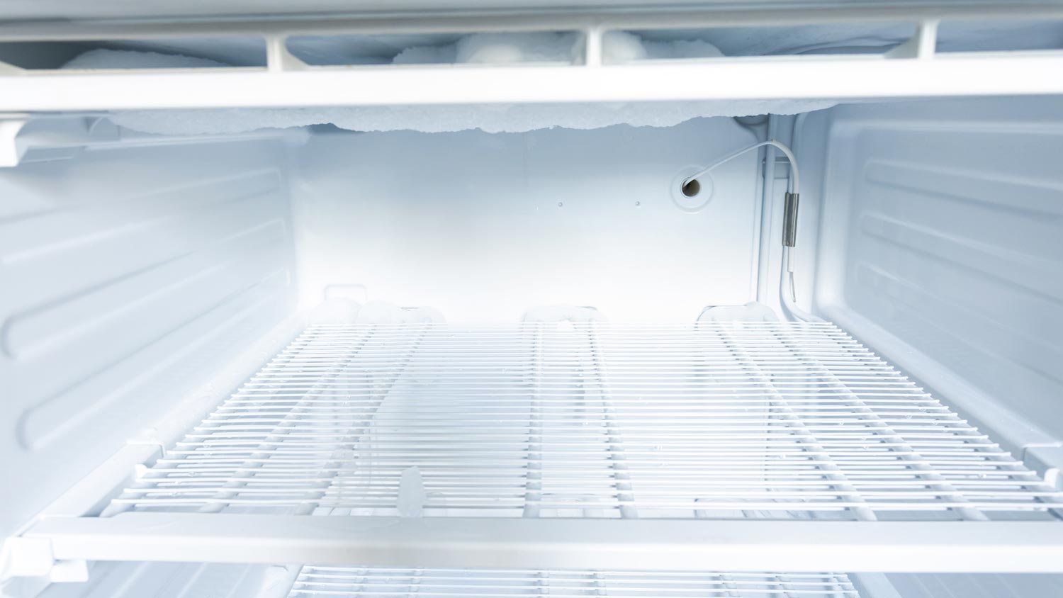 A freezer waiting to be defrost