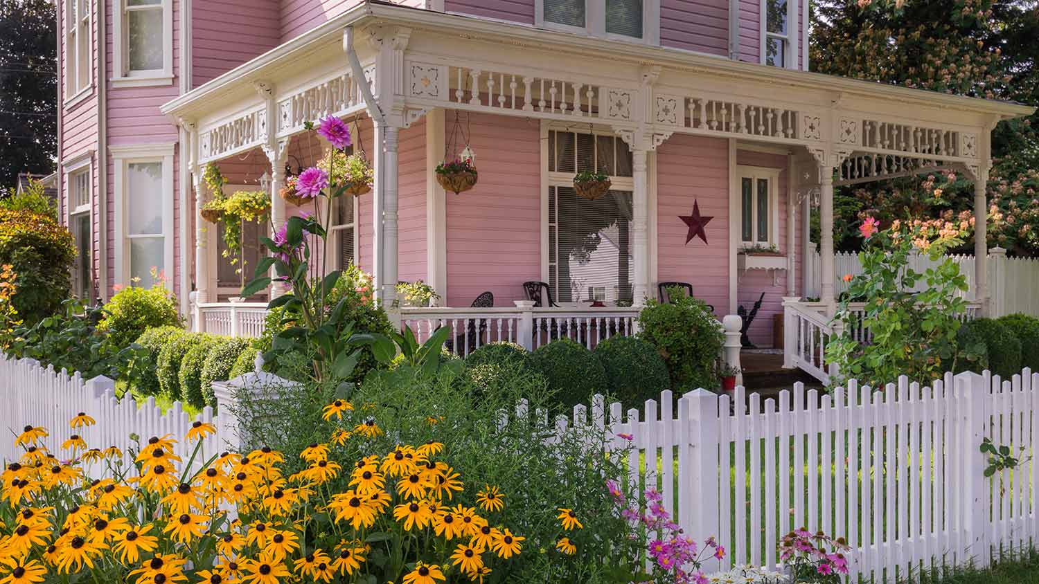Front porch of historic home