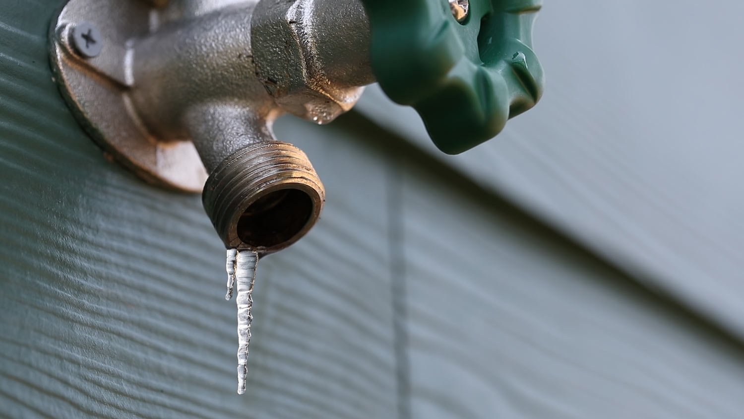 frozen exterior faucet