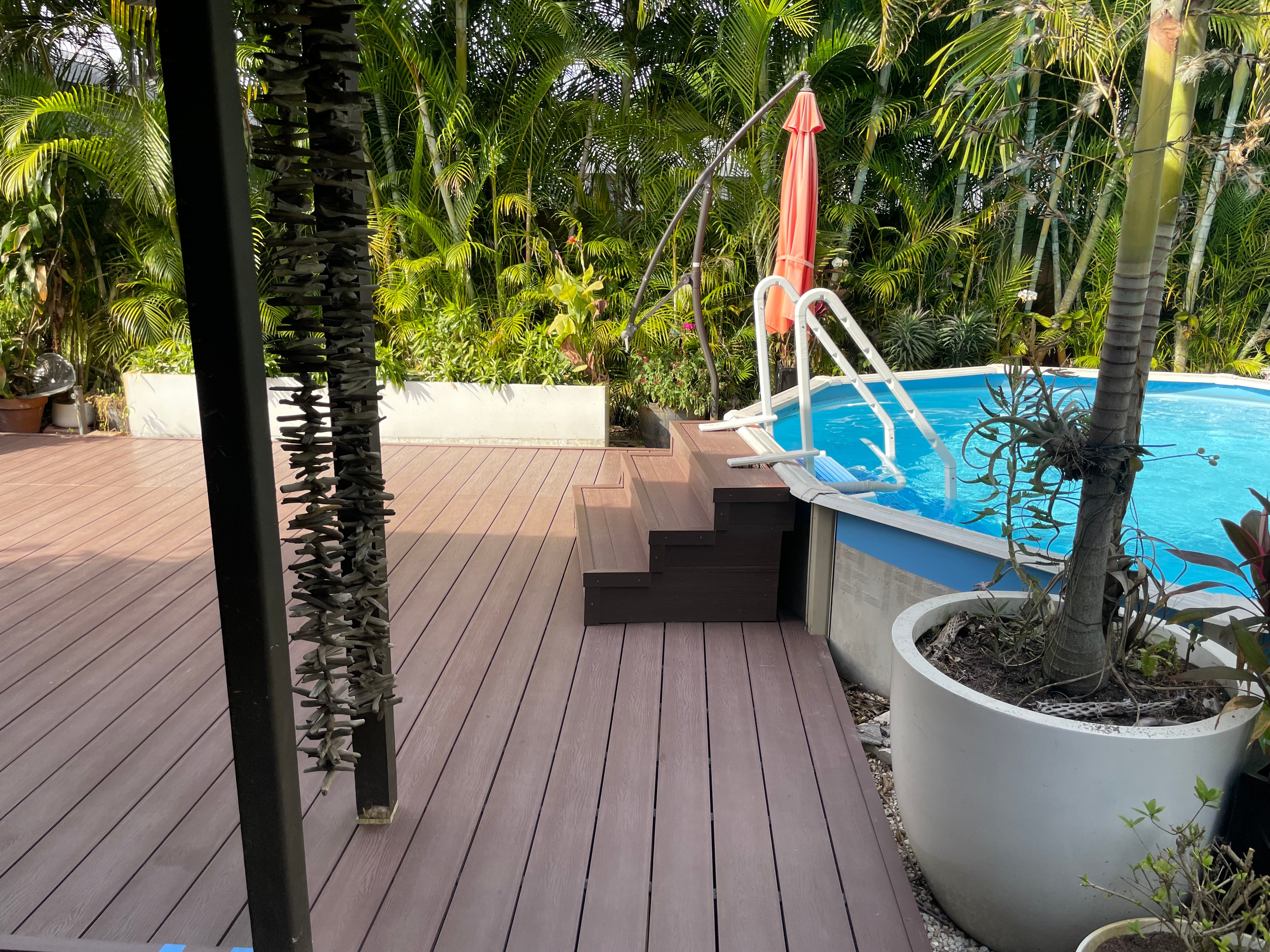 painted pool deck