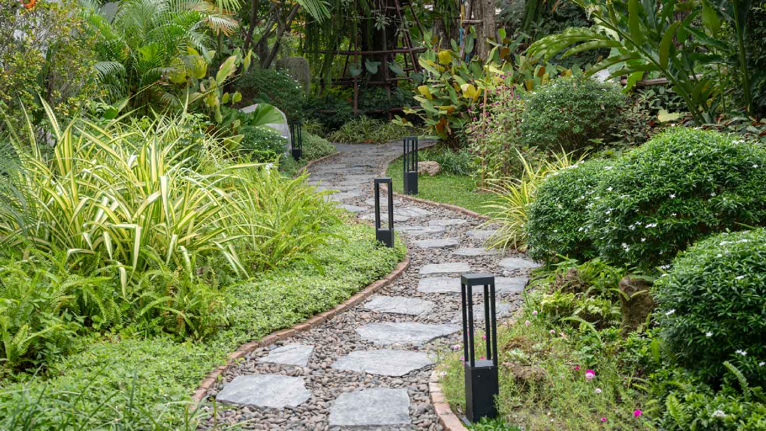 A garden’s gorgeous pathway