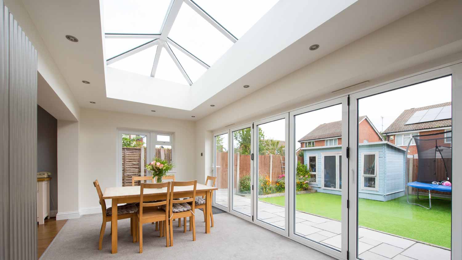 A general interior view of a home extension