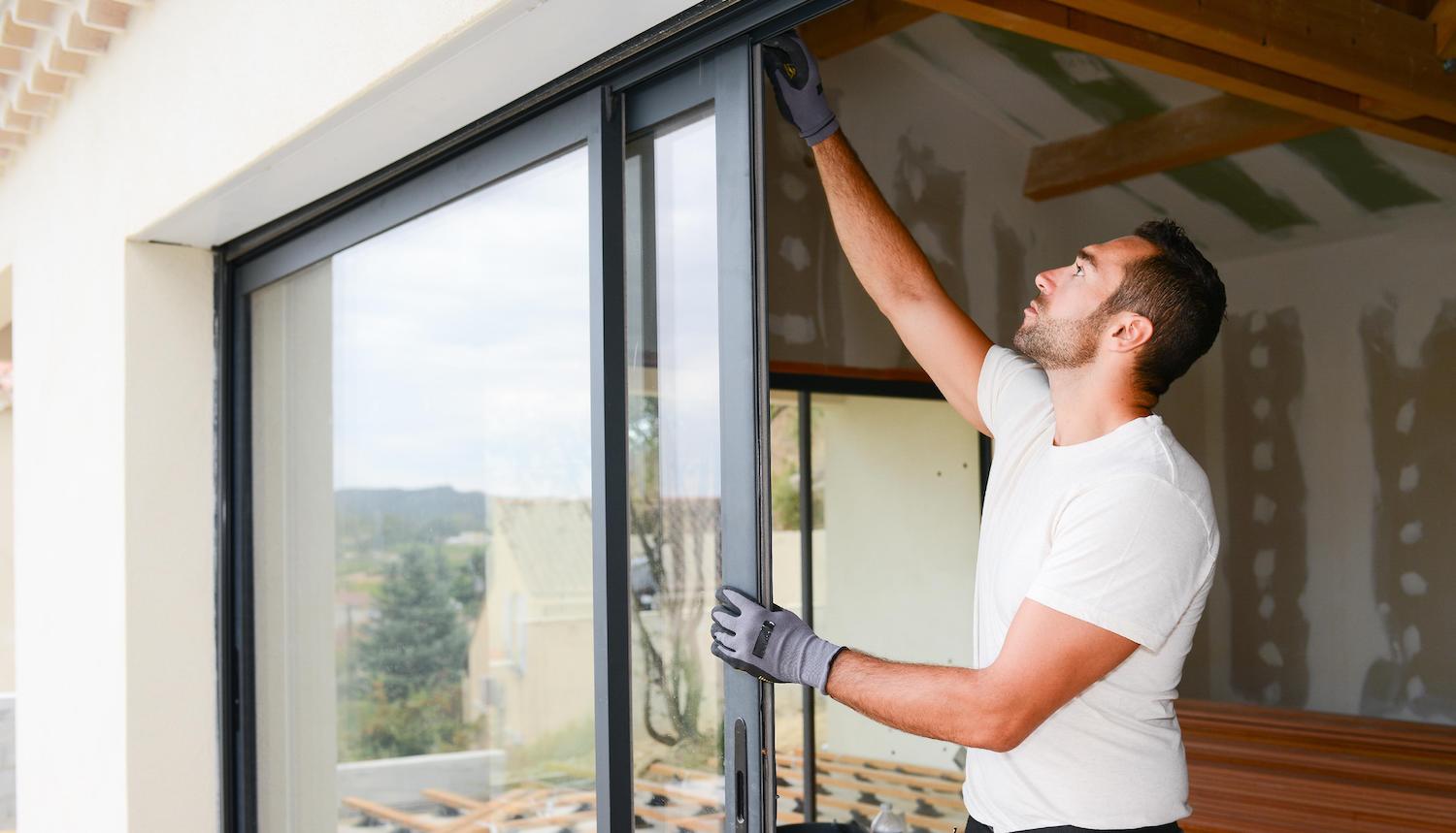 glass door installation