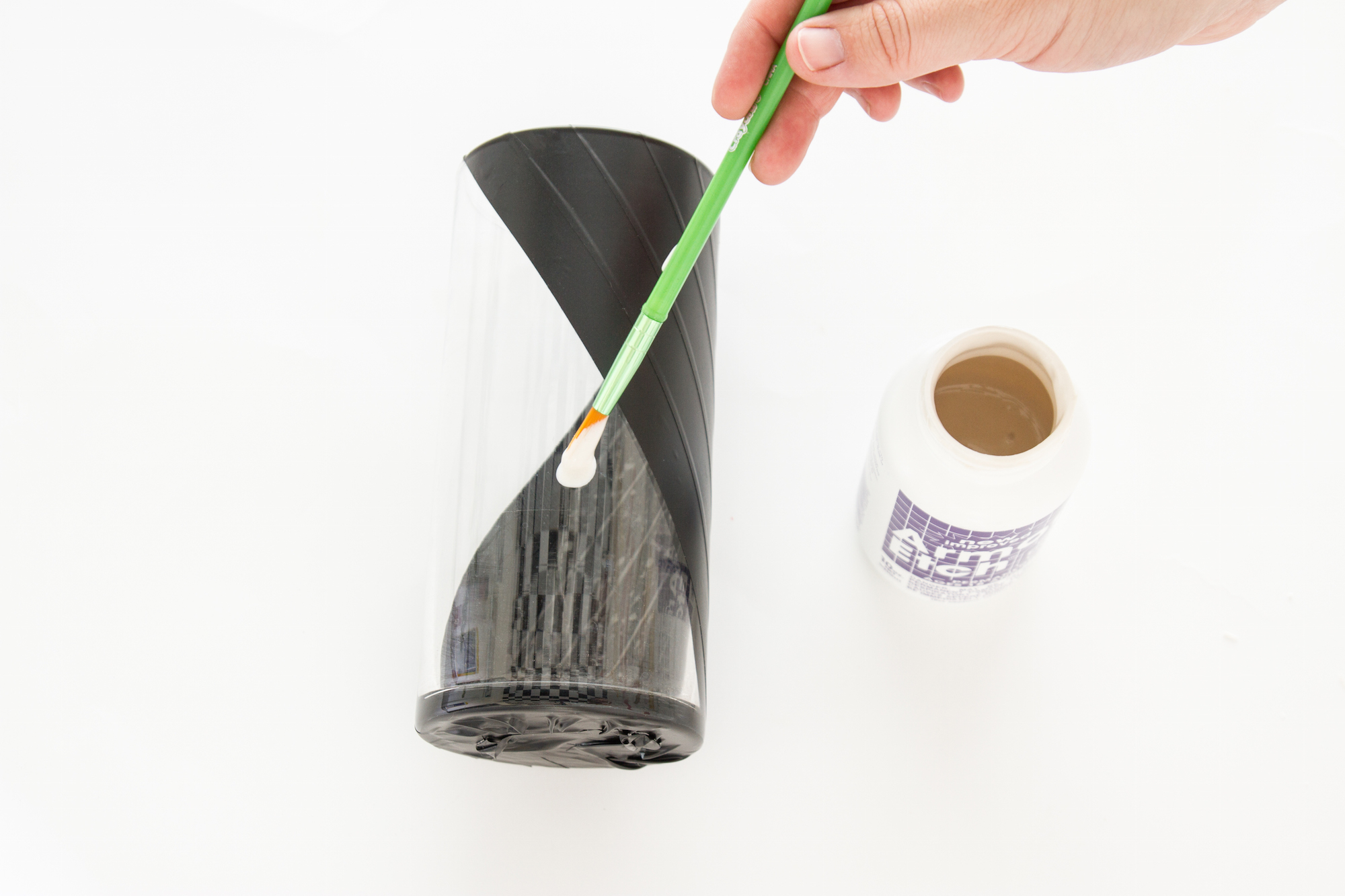 painting on glass etching cream