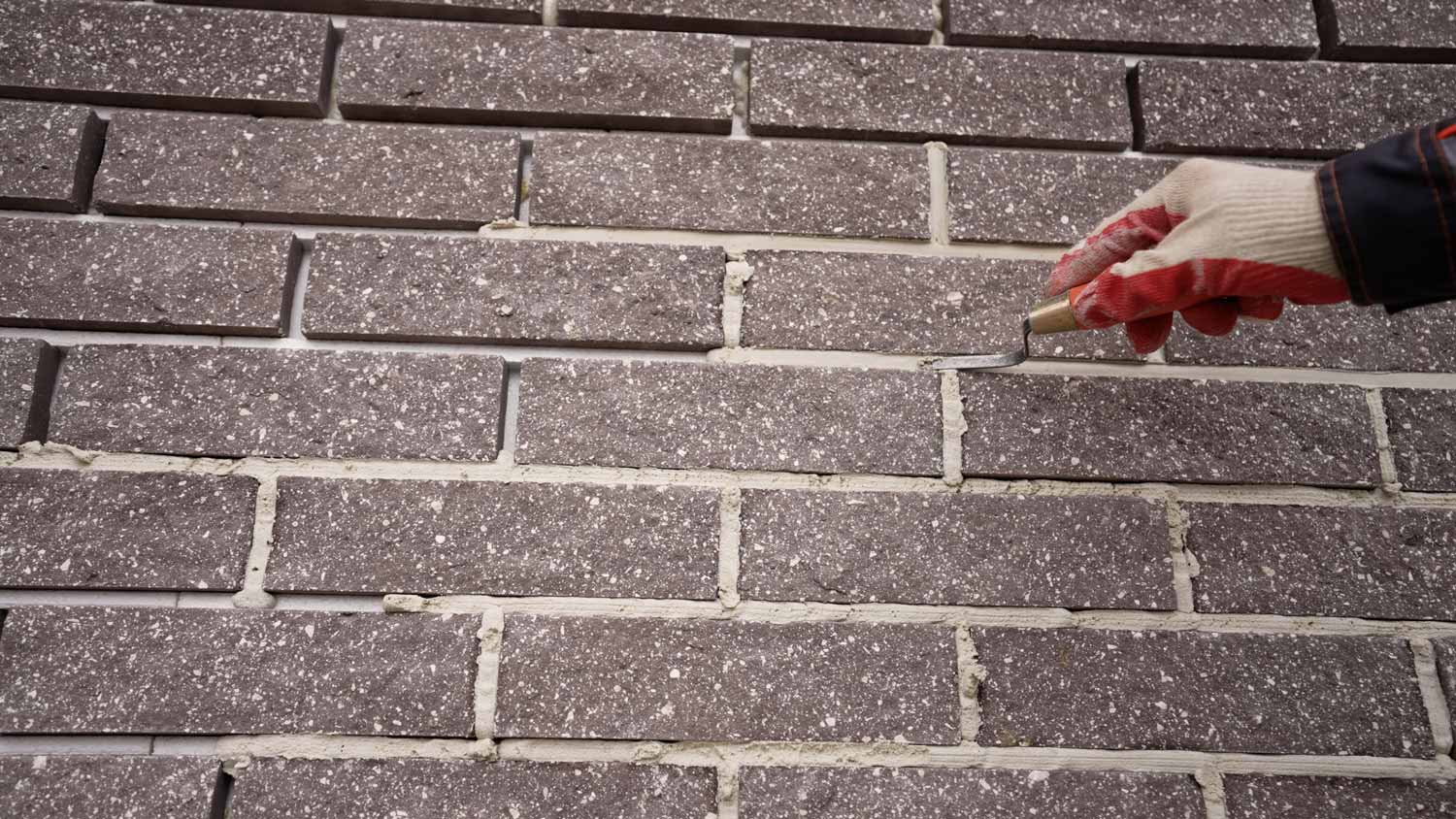 Gray Brick Mortar of House