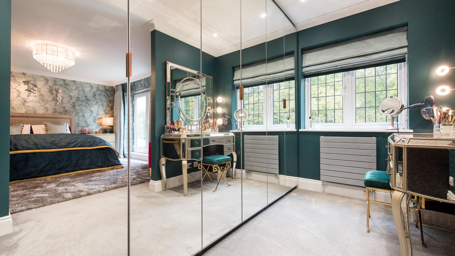Green Bedroom Mirror