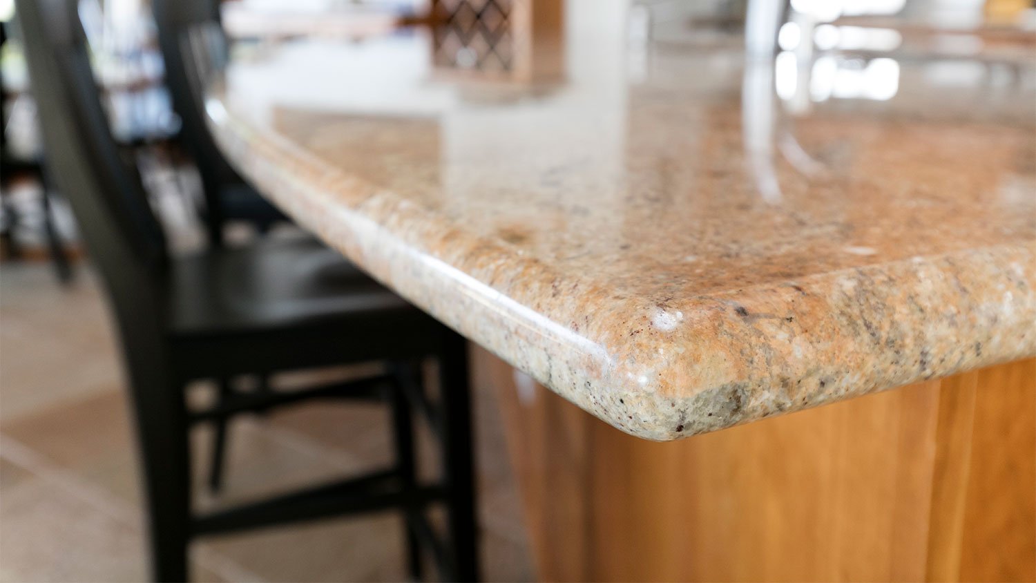 A half bullnose edge countertop