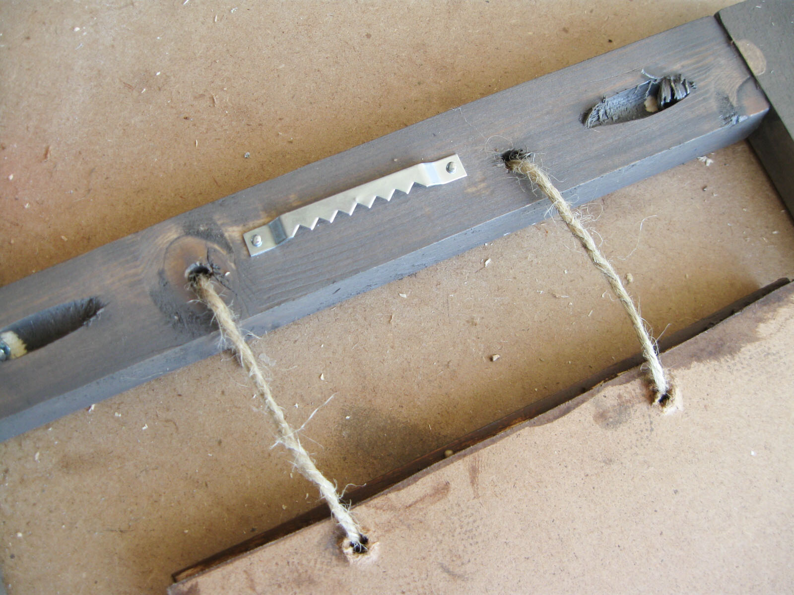 wall hanger on wood frame