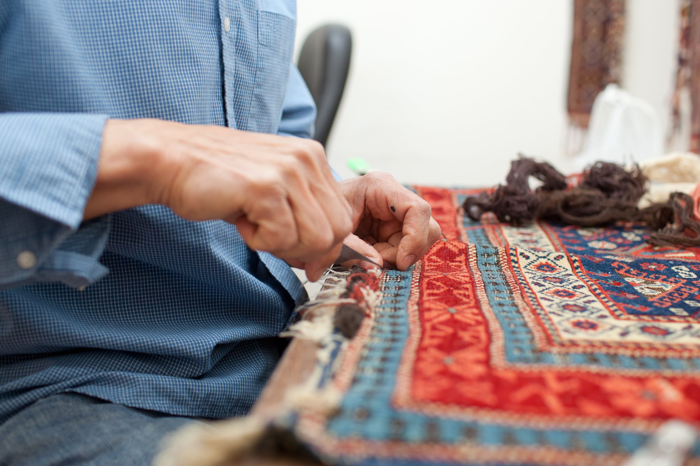 Hedayat Mukhtarzada, owner of Art Connection Oriental Rugs