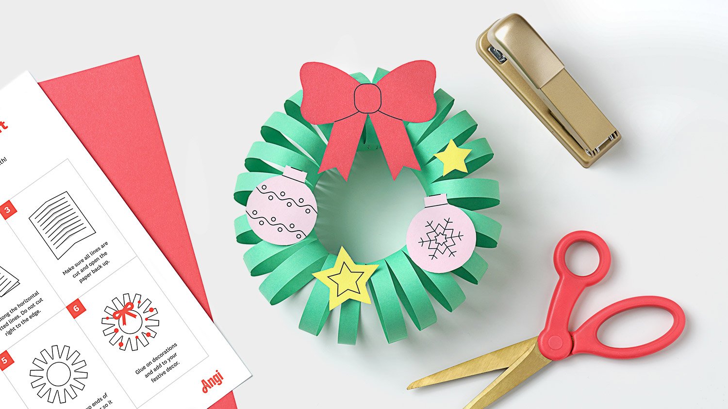 Paper wreath cutout printable