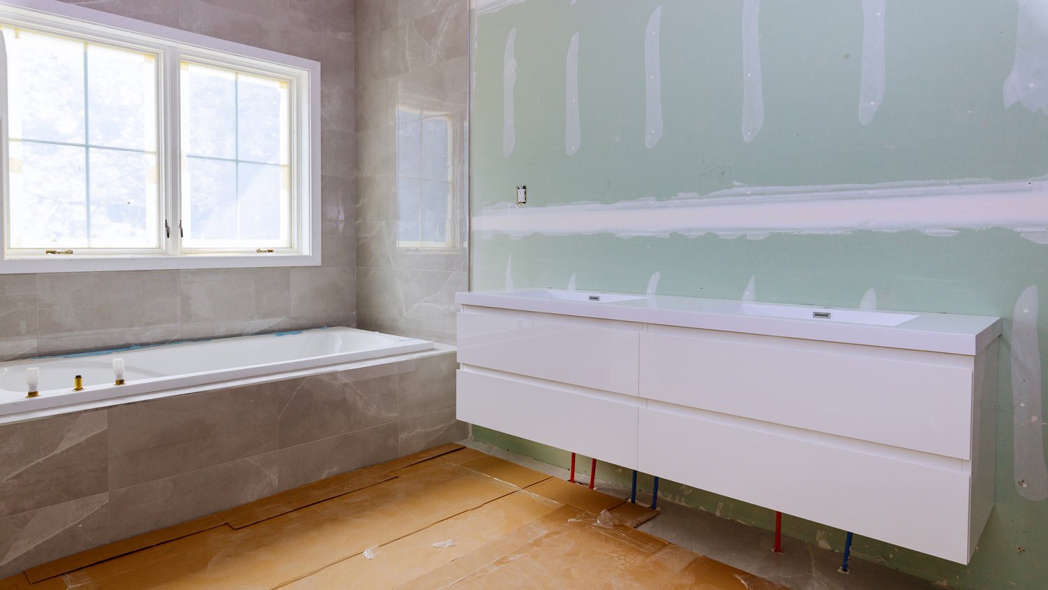 home bathroom construction