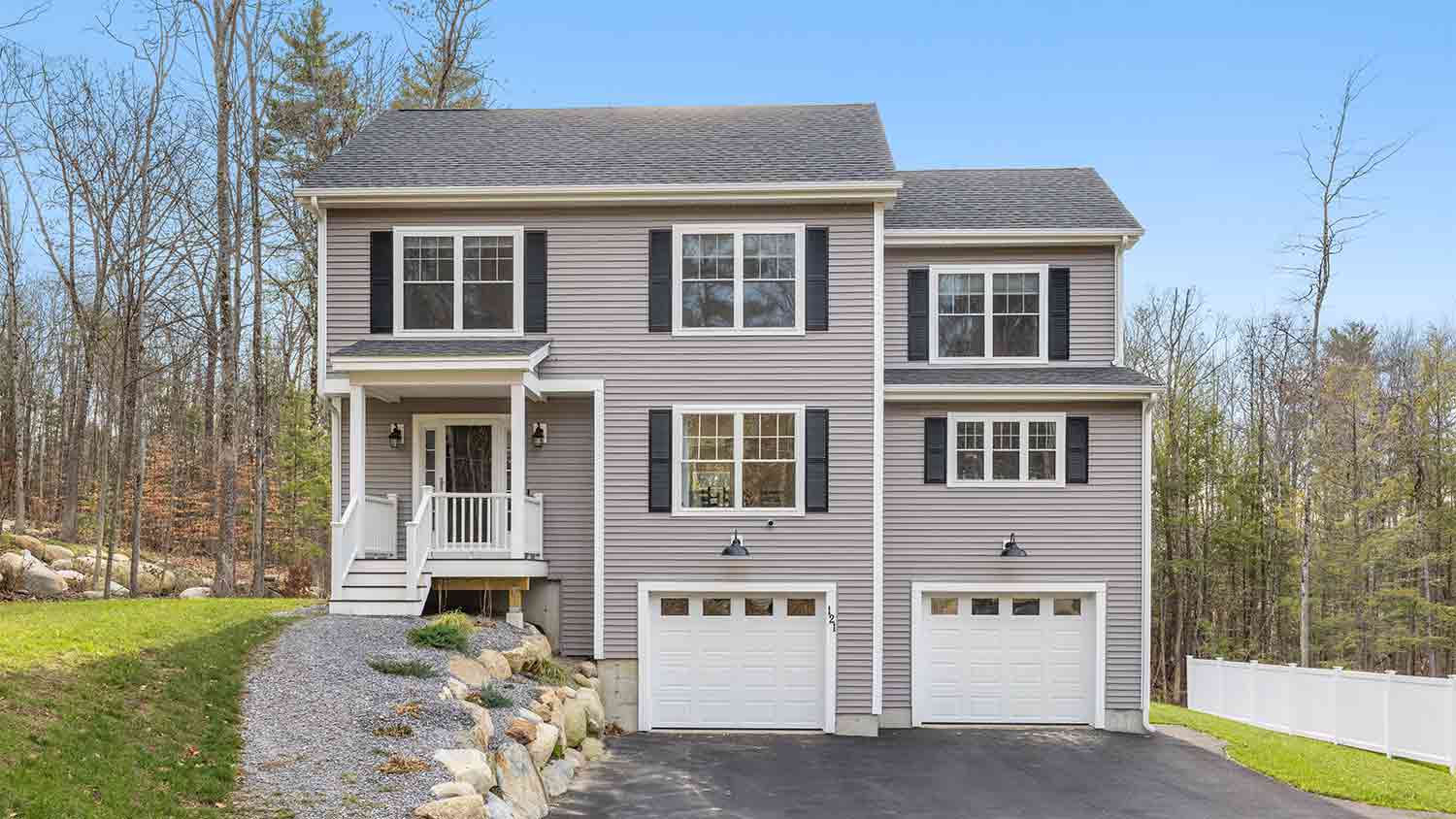 house with pale gray siding