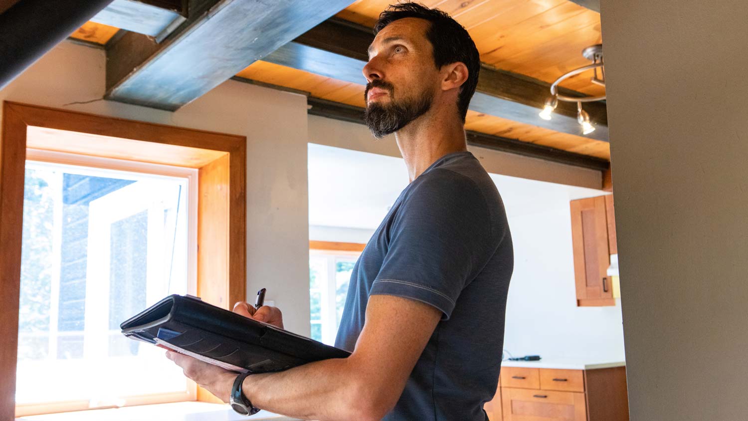man doing home inspection  