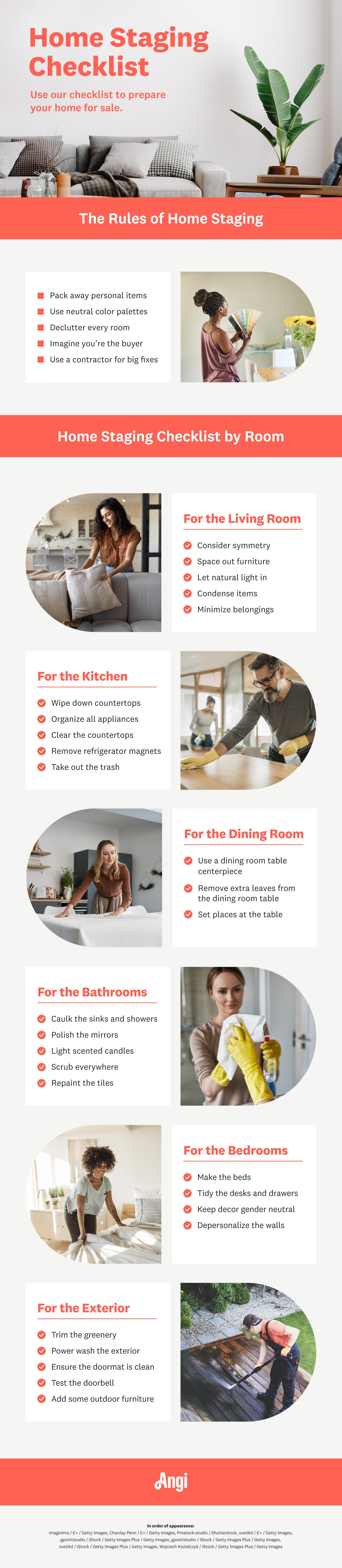 Home Staging Checklist Infographic