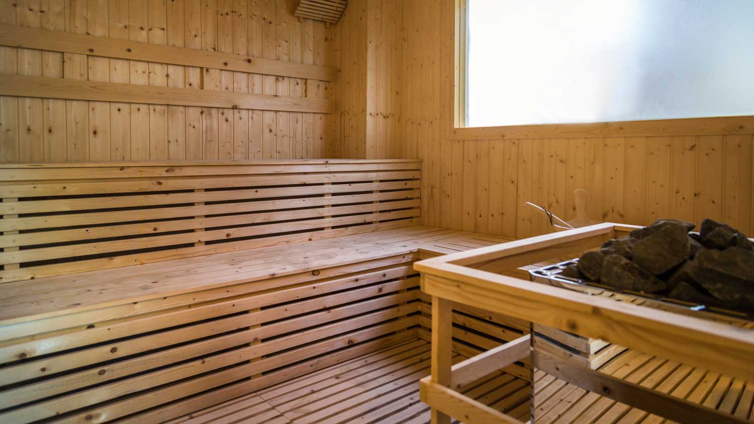charcoal steam hot sauna room