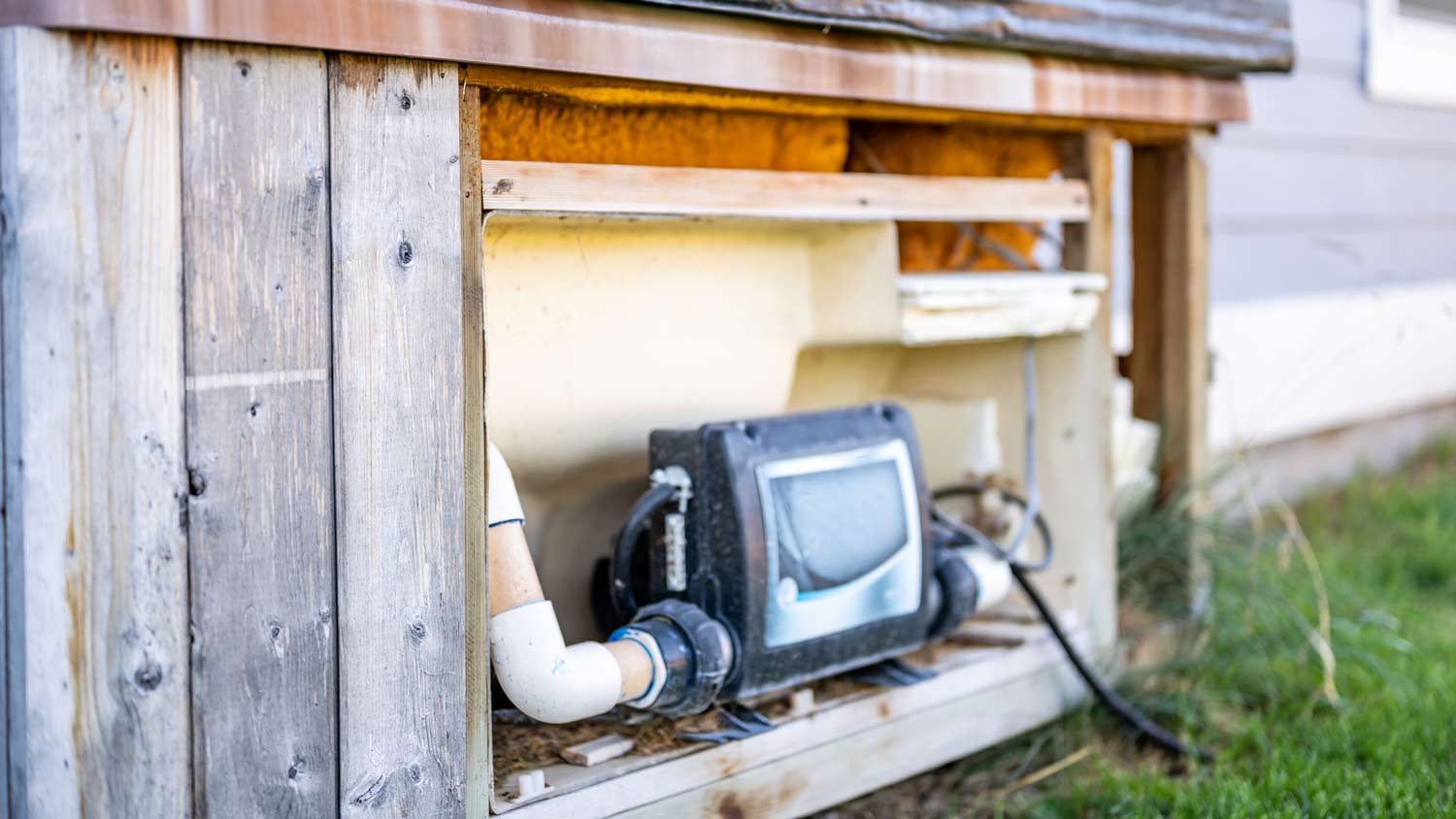 hot tub maintenance panel