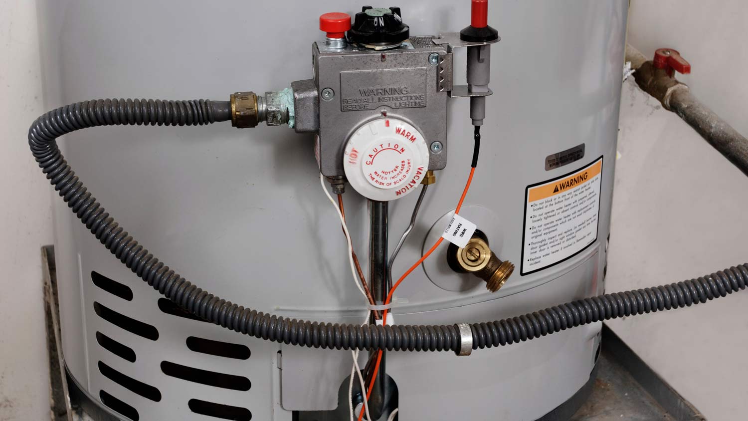 water temperature control on a hot water heater