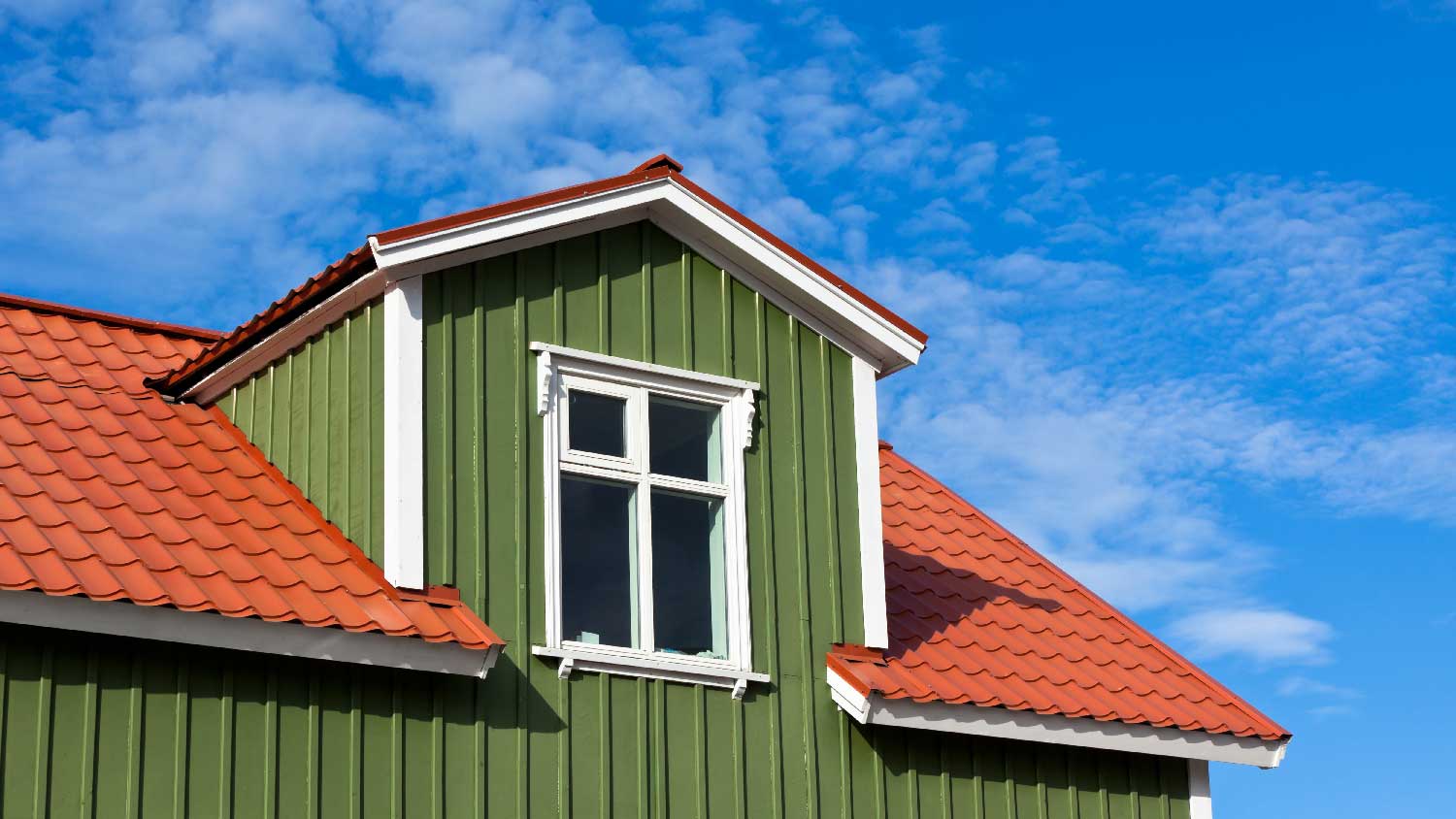 A house with cypress siding