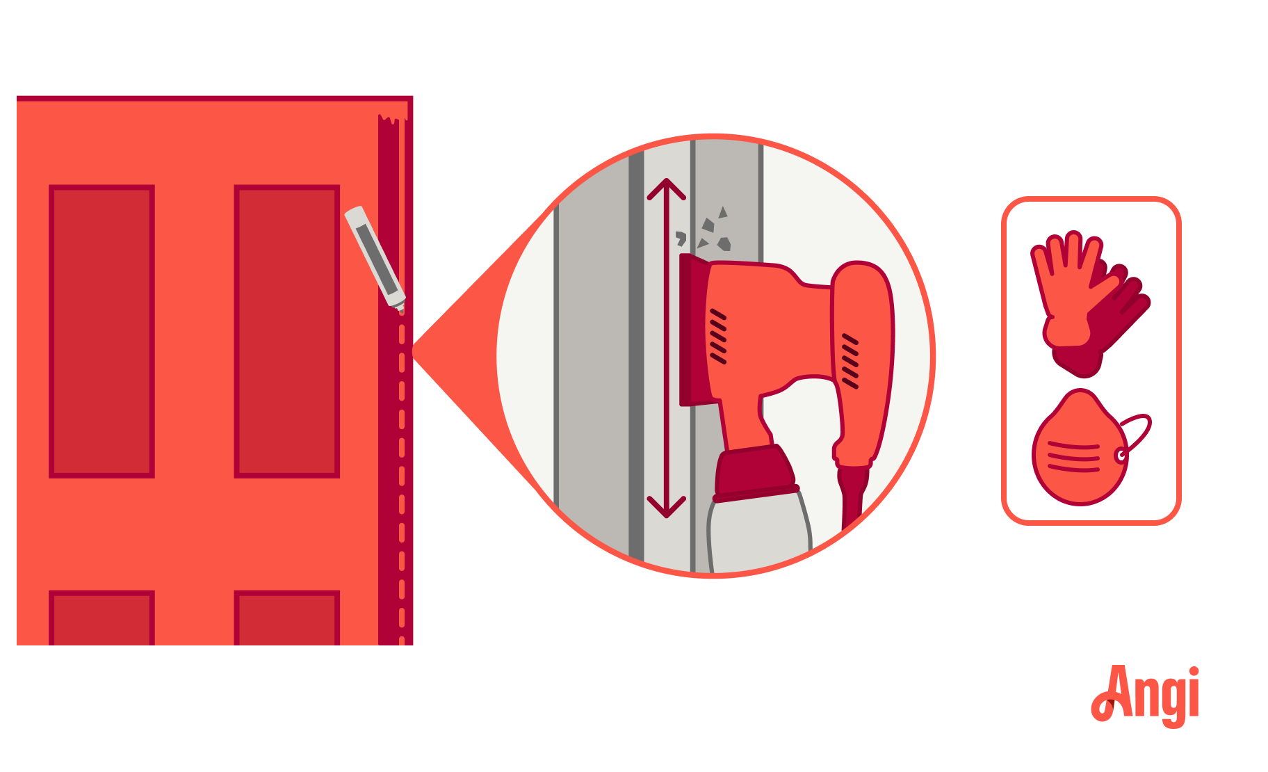 How to fix a door that sticks step 5; plane the door