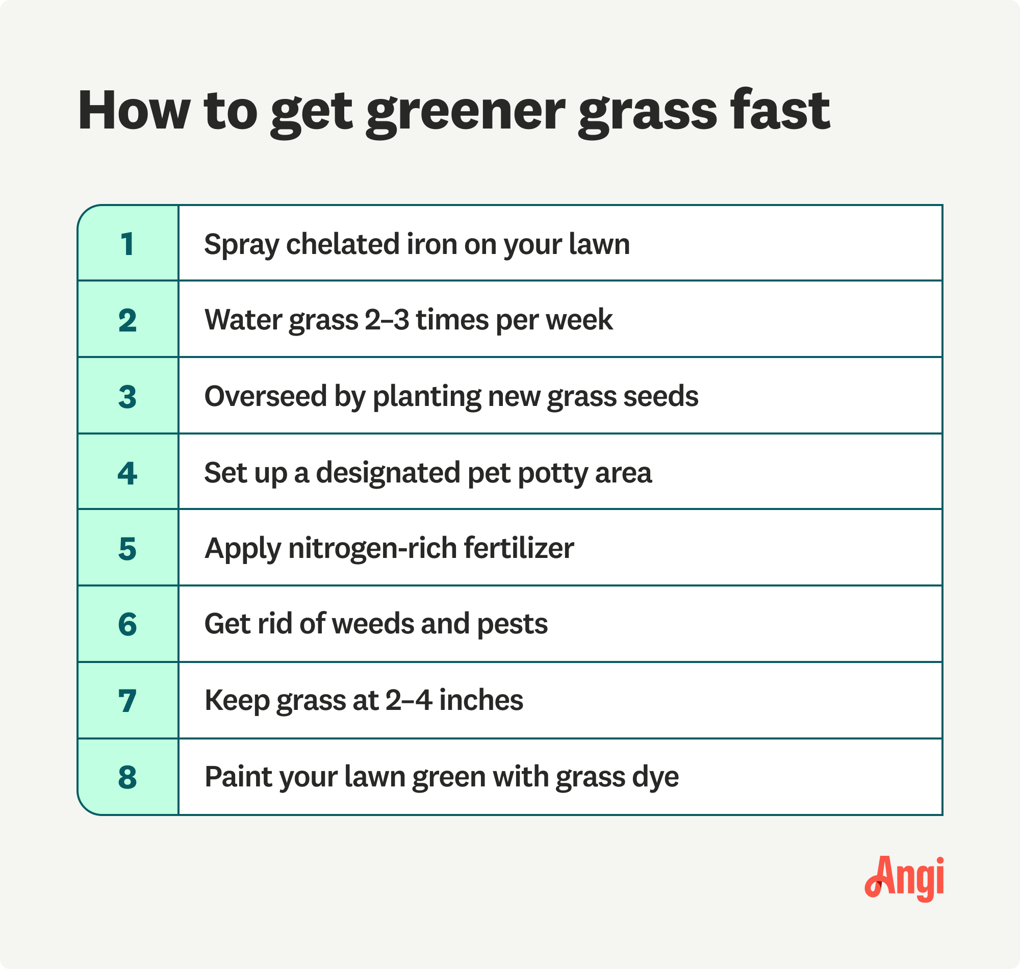 How to Make Grass Green Fast