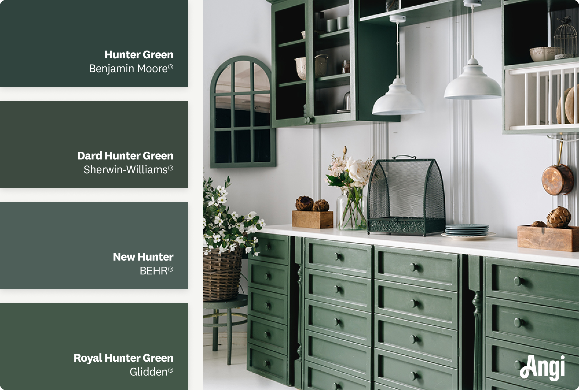 18 Best Paint Colors For Farmhouse Decor Style In 2025 Angi Hunter Green Farmhouse Paint