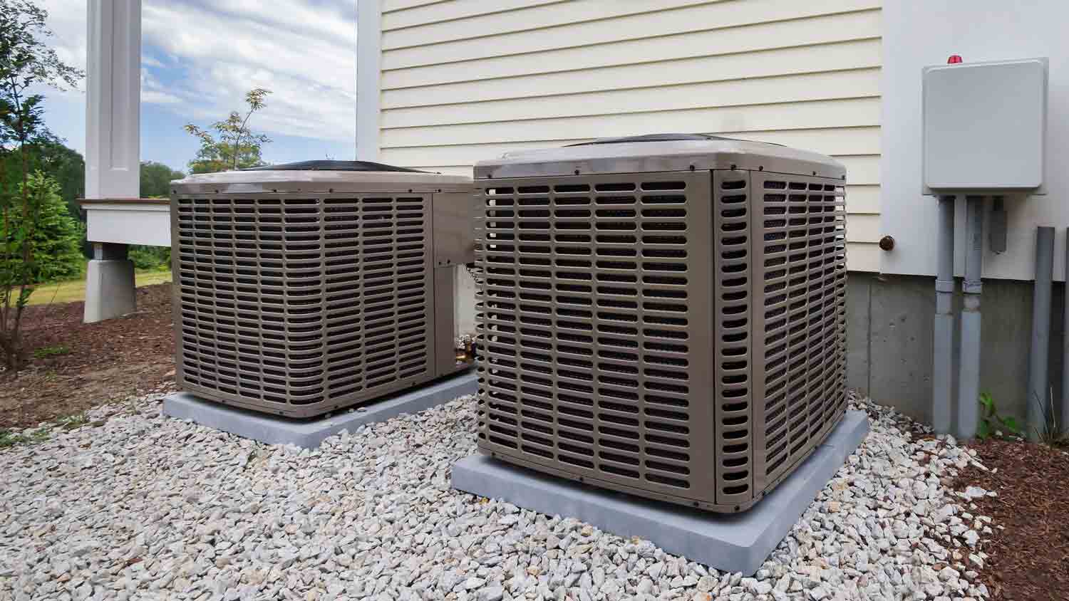 hvac units outside of home