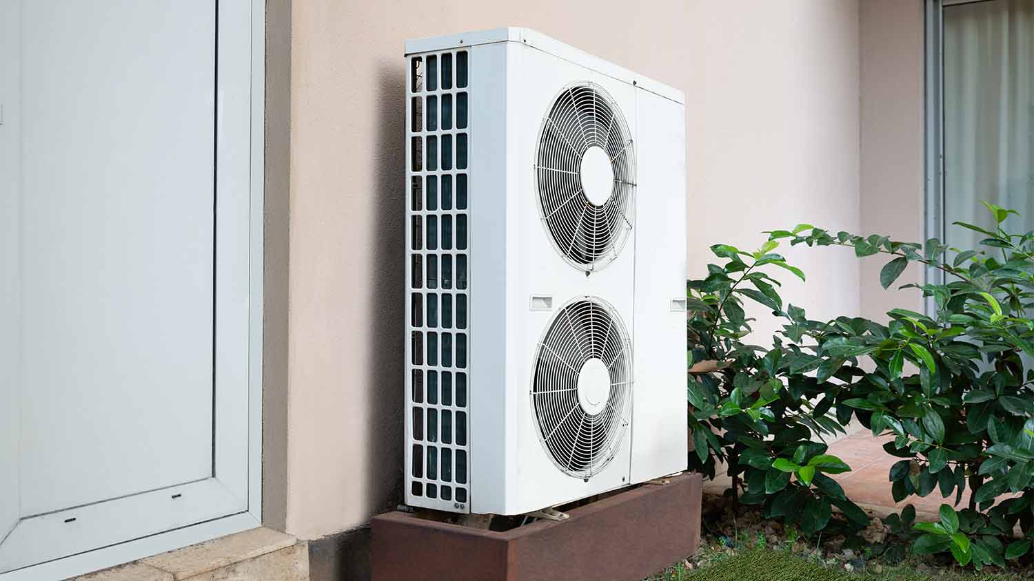 hybrid ac unit outside home