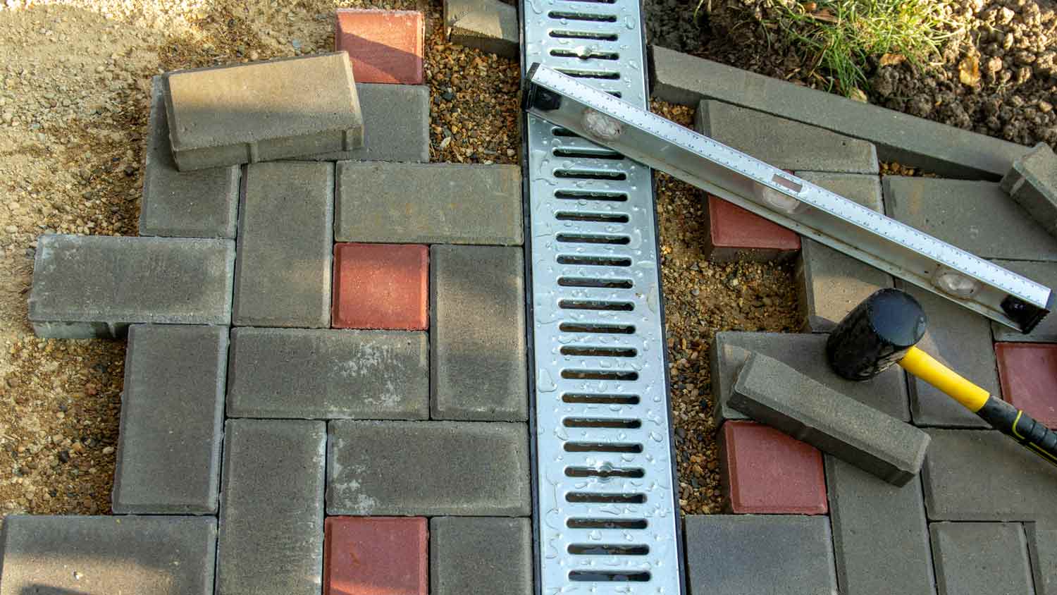 install patio drainage system