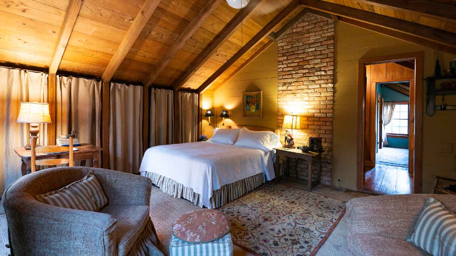The interior of a guest house