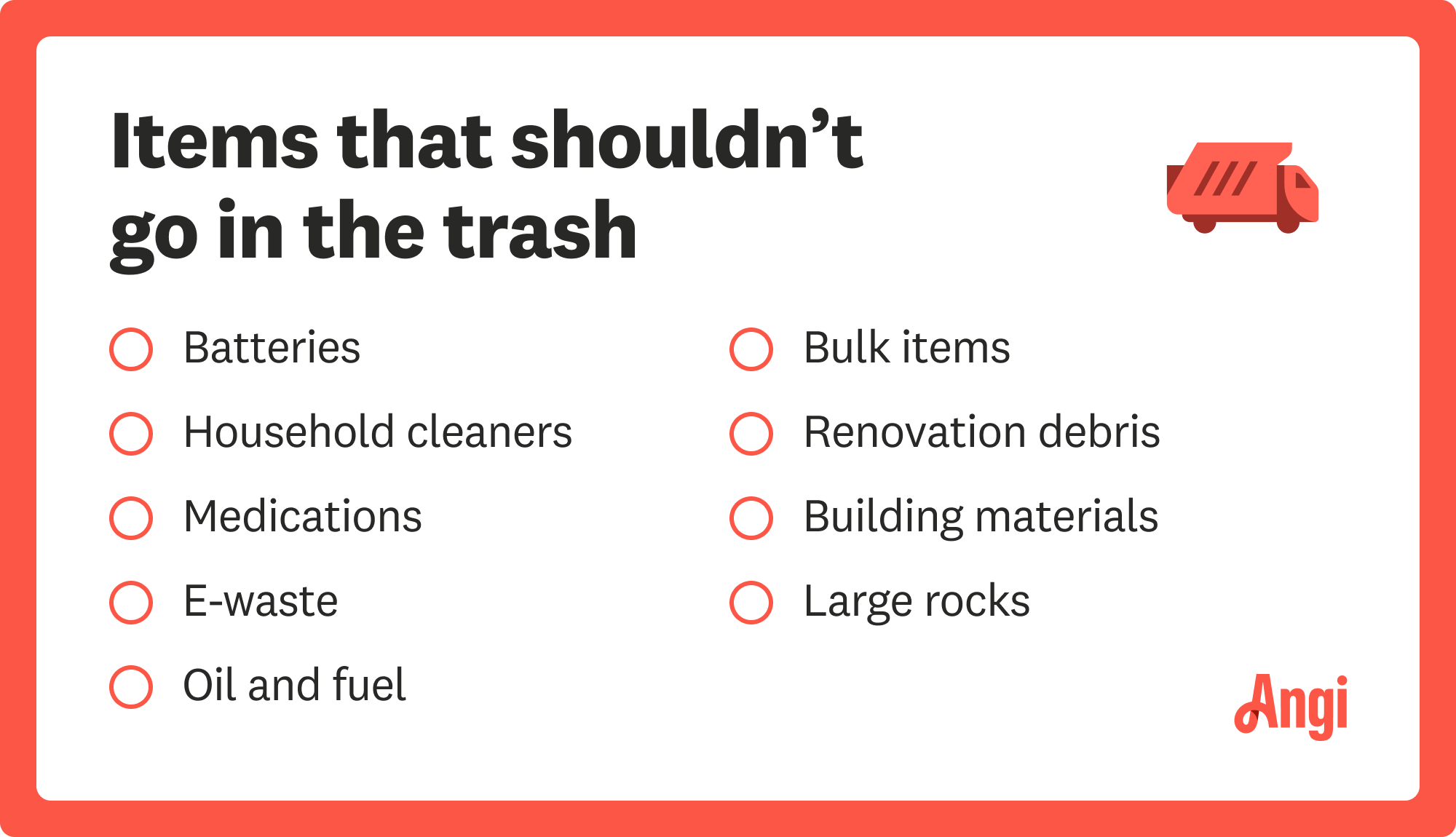 9 items that shouldn’t go in the trash, including batteries, bulk items, and medication