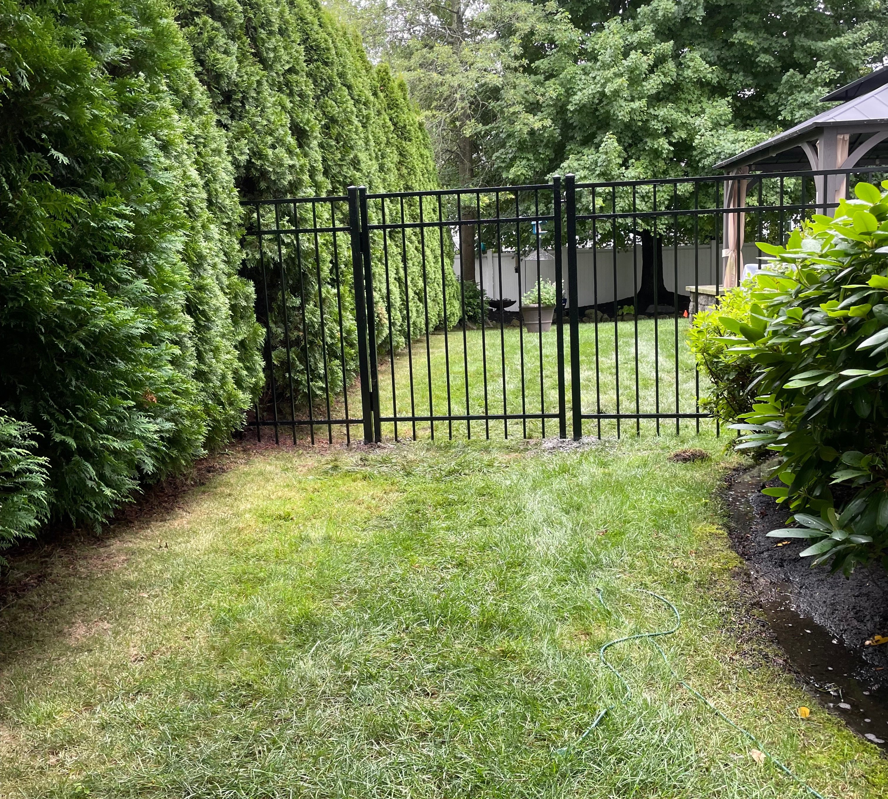 metal fence gate